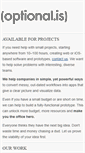 Mobile Screenshot of optional.is