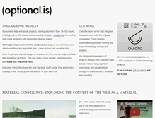 Tablet Screenshot of optional.is